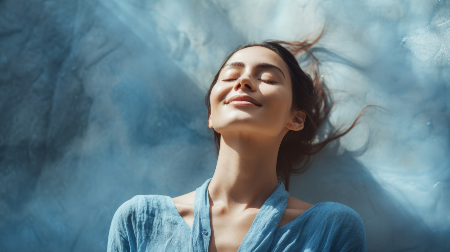 NightLase® treatment in Candler NC A patient breathing happily after NightLase® treatment in Candler NC